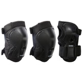 Kids' 3x2 Skating Scooter Skateboard Protectors Set Play - Black, Image of