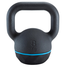 Kettlebell 8kg Cast Iron & Rubber Base, Image of