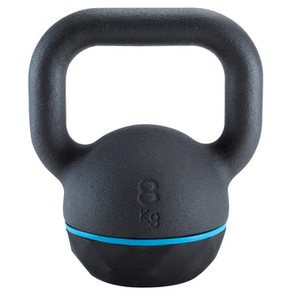 Kettlebell 8kg Cast Iron & Rubber Base, Image of