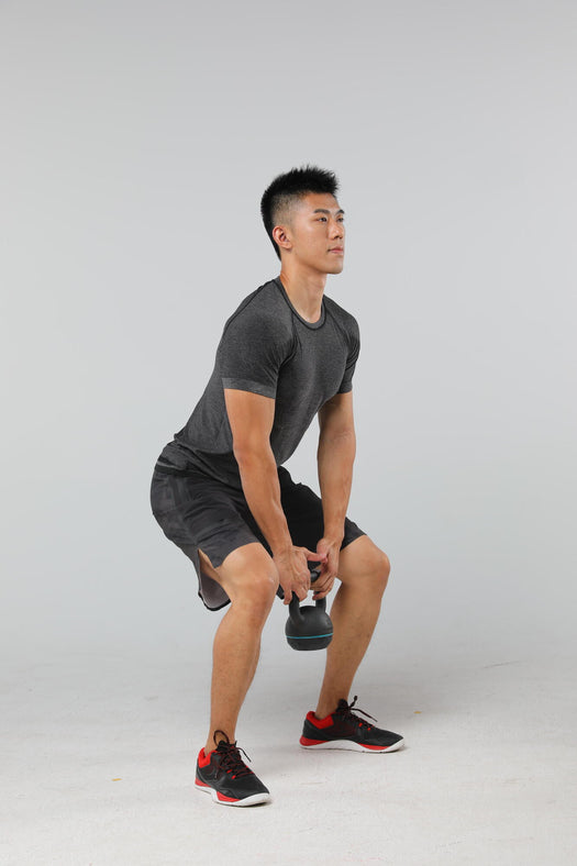 Kettlebell 20kg Cast Iron & Rubber Base, black Image 1 of 5