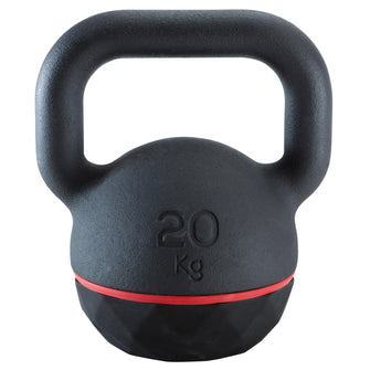 Kettlebell 20kg Cast Iron & Rubber Base, Image of