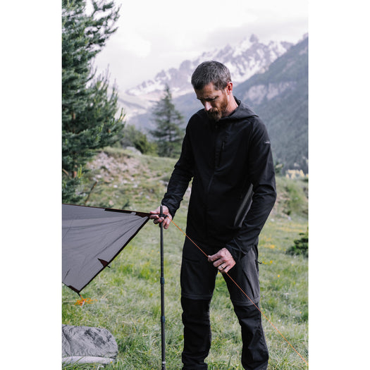 Forclaz Trek 900 Softshell Hiking Windbreaker Men's, black Image 5 of 5