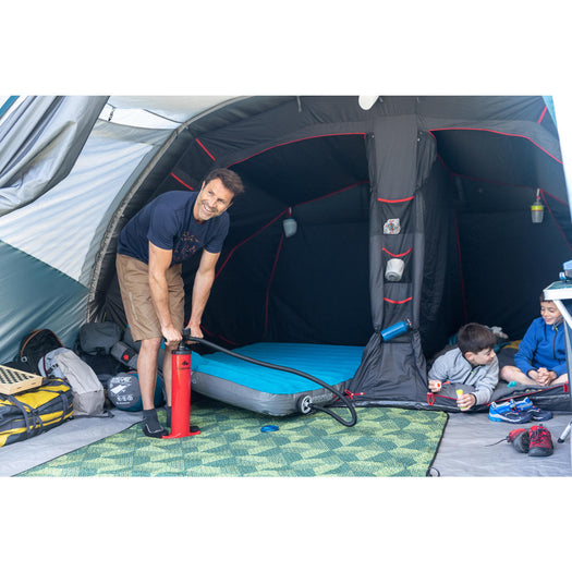 Quechua Air Seconds 55'' Quick Inflating Air Mattress Camping Bed 2-Person, teal blue Image 2 of 3