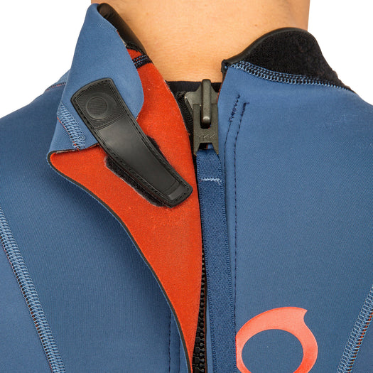 Men's Surfing 2 mm Neoprene Shorty Wetsuit 500, dark blue Image 3 of 4