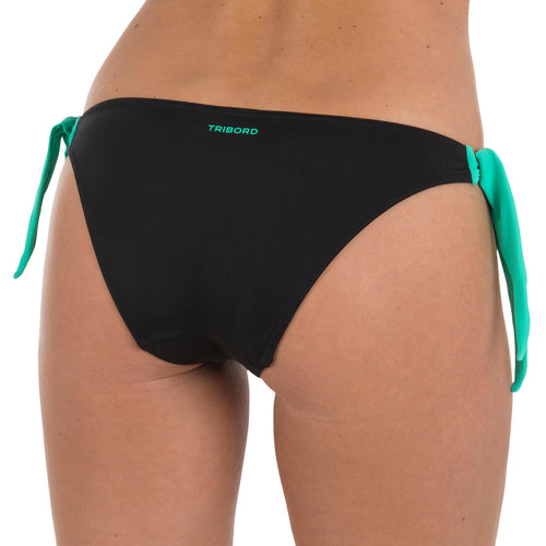 A photo of the Tribord Sabi Ultra-High-Cut Knotted Bikini Bottoms Women's in use