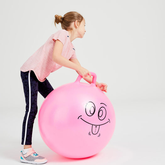 Resist 60 cm Kids' Gym Space Hopper - Pink, pink Image 4 of 5