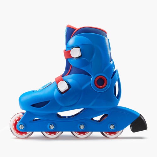 A photo of the Oxelo Play 3 Inline Roller Skate 63mm 82A Kids in use