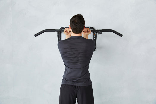 Compact Wall-Mounted Pull-Up Bar, black Image 2 of 5