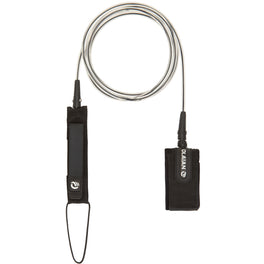 Olaian Padded Double Swivel Leash Ø7mm w Rail Saver 8' Board, Image of
