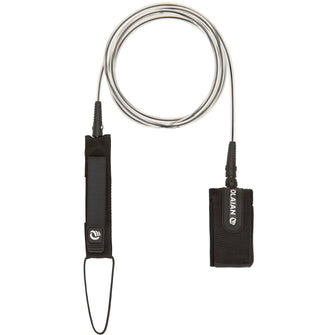 Olaian Padded Double Swivel Leash Ø7mm w Rail Saver 8' Board, Image of