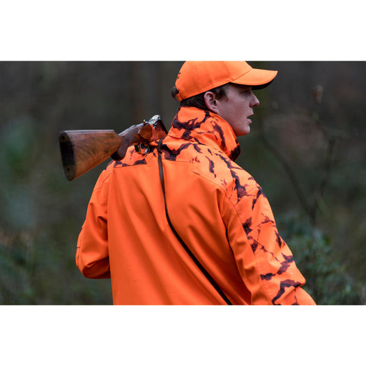 Solognac Supertrack Hunting Jacket Men's, fluoresent orange Image 2 of 3