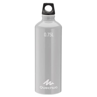 Quechua Screw Top Aluminum Hiking Water Bottle 25oz, Image of