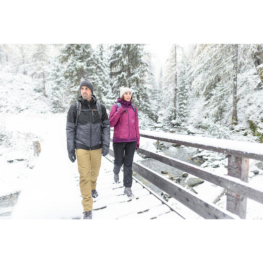 Quechua SH100 X-Warm Waterproof Snow Hiking Jacket Men's, carbon gray Image 2 of 3