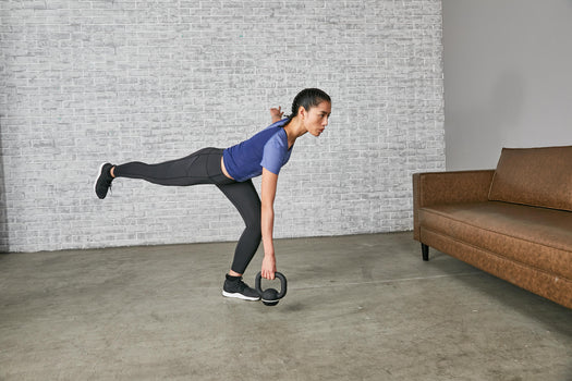 Kettlebell 6kg Cast Iron & Rubber Base, black Image 3 of 5
