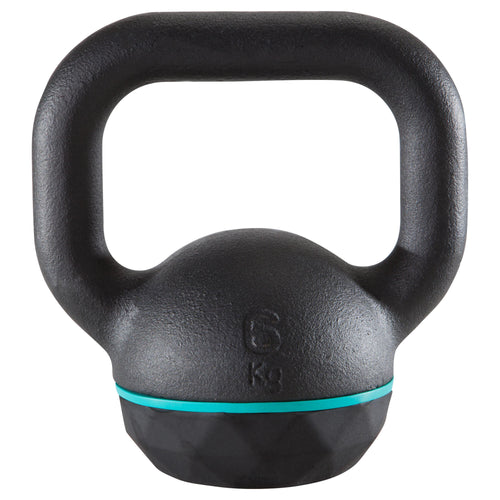 A photo of the Kettlebell 6kg Cast Iron & Rubber Base in use