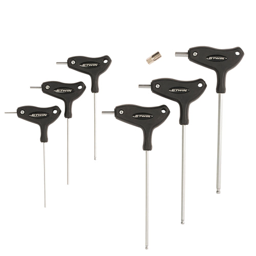 A photo of the Btwin Allen Key & 8 mm Adapter Set in use