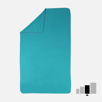 Swimming Microfibre Towel Size L 80 x 130 cm - Blue, Image of