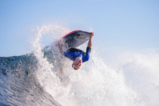 Radbug 900 Bodyboard PerformanceHD Foam Composite Stringer 40' w/ coiler leash, dark blue Image 1 of 4
