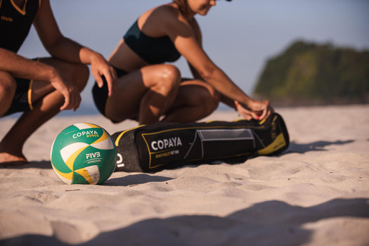 Copaya BV900 Official Dimensions Beach Volleyball Set, lemon yellow Image 3 of 5