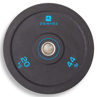 Domyos 44 lb Weightlifting Olympic Bumper Plate, Image of