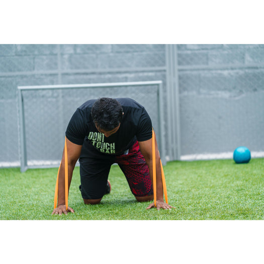 Domyos Elastic Cross-Training Band 99 lbs, red Image 2 of 5