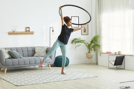 Nyamba Weighted Hula Hoop 3 lbs, black Image 2 of 5