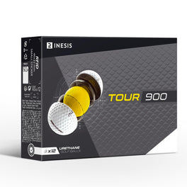 GOLF BALLS x12 - INESIS TOUR 900 WHITE, Image of