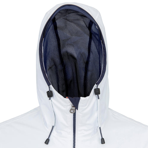A photo of the Tribord 100 Waterproof Sailing Jacket Women's in use