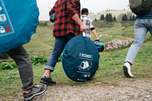 2 Second Camping Tent 2 Person, light petrol blue Image 1 of 5