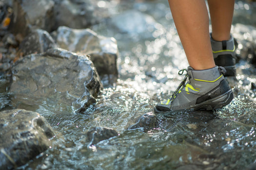 MH120 Mid Waterproof Hiking Boots Kids', deep blue Image 3 of 4
