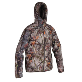 Hunting 500 Silent Waterproof Jacket - WOODLAND CAMOUFLAGE, Image of
