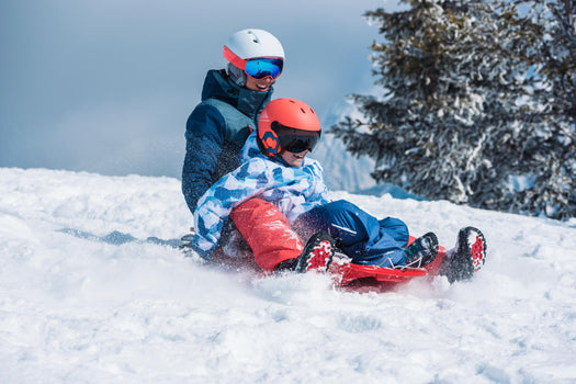 Reversible Puffer Ski Jacket Kids', fluoresent peach Image 1 of 5