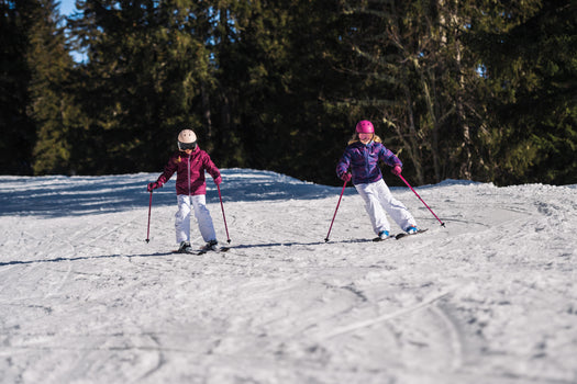 Reversible Puffer Ski Jacket Kids', fluoresent peach Image 3 of 5