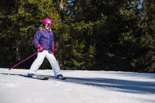 Reversible Puffer Ski Jacket Kids', fluoresent peach Image 2 of 5