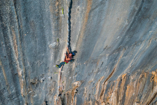 ADULT CLIMBING AND MOUNTAINEERING HARNESS LIGHT - EDGE ORANGE AND YELLOW, vermilion Image 3 of 5