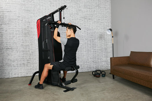 Compact Home Gym Machine Strength Training System, black Image 2 of 5