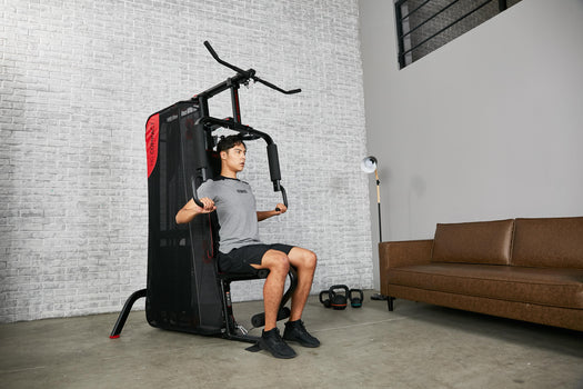Compact Home Gym Machine Strength Training System, black Image 4 of 5