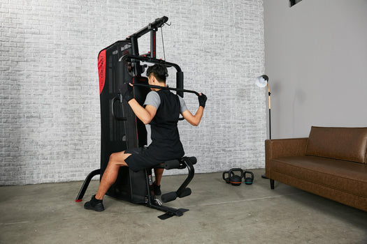 Compact Home Gym Machine Strength Training System, black Image 3 of 5
