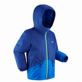 Kids' Warm and Waterproof Ski Jacket – 100 Blue, Image of
