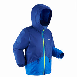 Kids' Warm and Waterproof Ski Jacket – 100 Blue, Image of