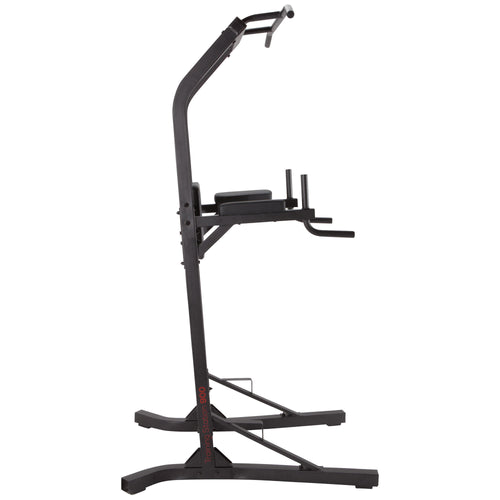 A photo of the Domyos 900 Pull-Up and Dip Station in use