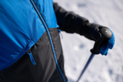Wedze 100 Ski Jacket Kids', electric blue Image 3 of 5