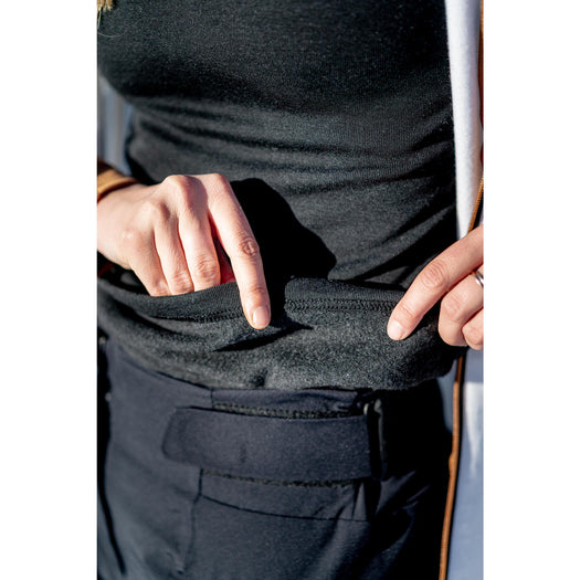 Women's Ski Base Layer Top - BL 100 - Black, black Image 3 of 5