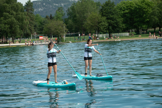 Itiwit X100 Inflatable Touring Stand Up Paddle SUP Board 10' User 130 to 175lb, turquoise green Image 4 of 10