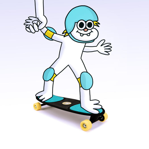 Oxelo PLAY100 Complete Skateboard Toddler Age 1.5 to 5, black Image 4 of 5