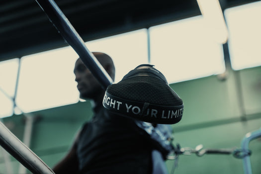 Outshock Curved Punch Mitts with Fastener Strap, black Image 3 of 5