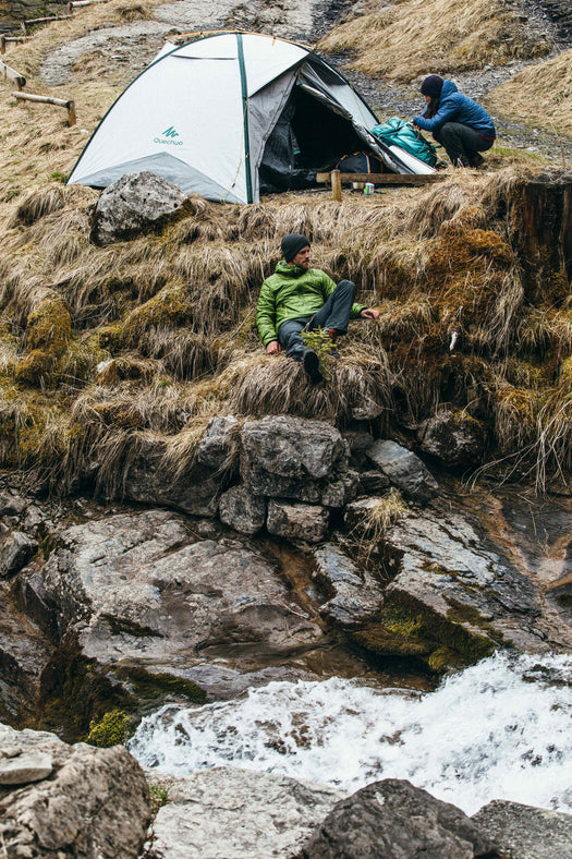Forclaz QuickHiker Fresh & Black Waterproof Backpacking Tent 3 Person, unspecified Image 4 of 5