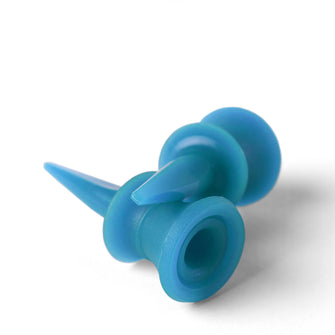 GOLF PLASTIC STEP TEES x10 12mm - INESIS 100 BLUE, Image of