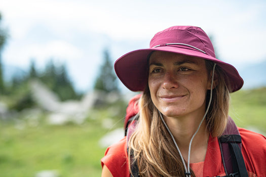 Forclaz Trek500 Anti-UV Hiking Hat Women's, purple Image 2 of 2