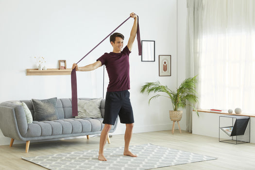 Nyamba Rubber Pilates Resistance Band 6 lbs, plum Image 2 of 3